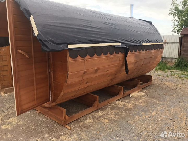 Баня бочка квадро с доставкой