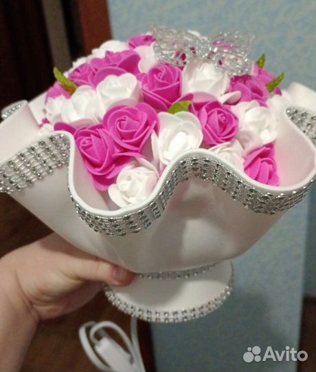 Новый Светильник ночник Букет Цветы