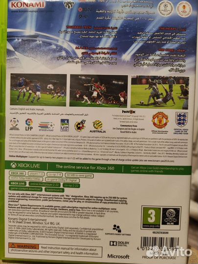 Лицензионная игра на xbox360 футбол