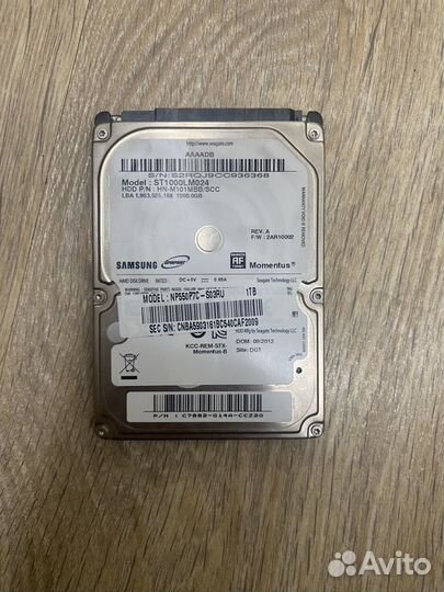 Жесткий диск samsung 1 тб st1000lm024