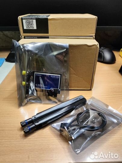 Адаптер PCI-E m.2 Wi-fi 6 + BT 5.3 AX210 Kit