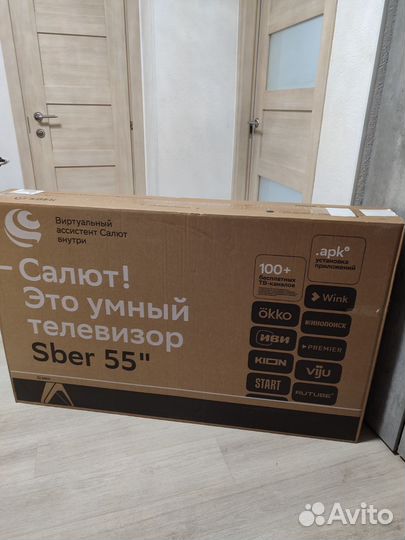 Умный Телевизор sber SDX-55U4127, UHD 4K