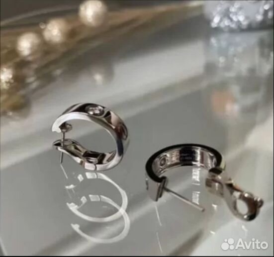 Серьги cartier love