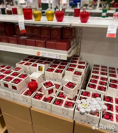 IKEA vinterfint Ароматическая свеча, яблоко