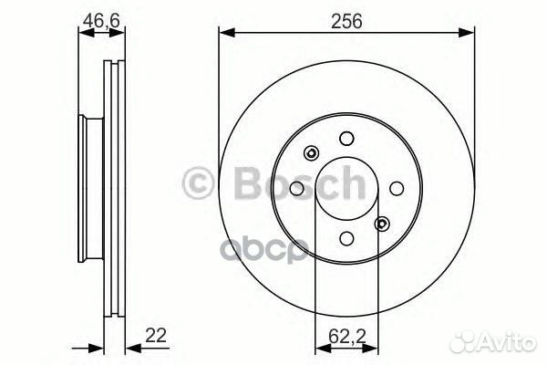 0 986 479 R77 диск тормозной передний Hyundai