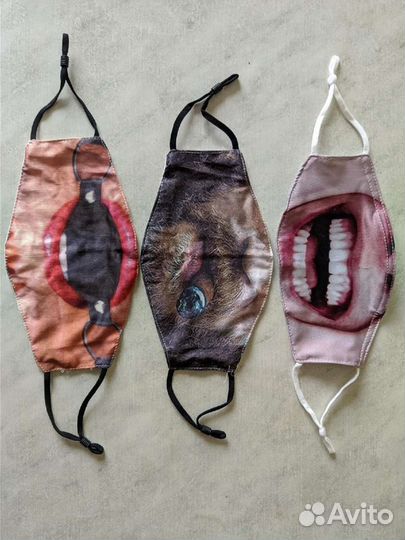 Многоразовые маски большие разные