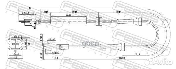 Датчик ABS задний 25606-003 25606-003 Febest