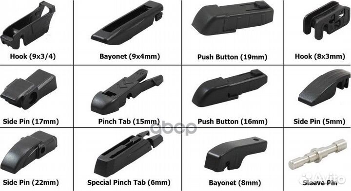 Щетка стеклоочистителя бескаркасная 600мм awbc24