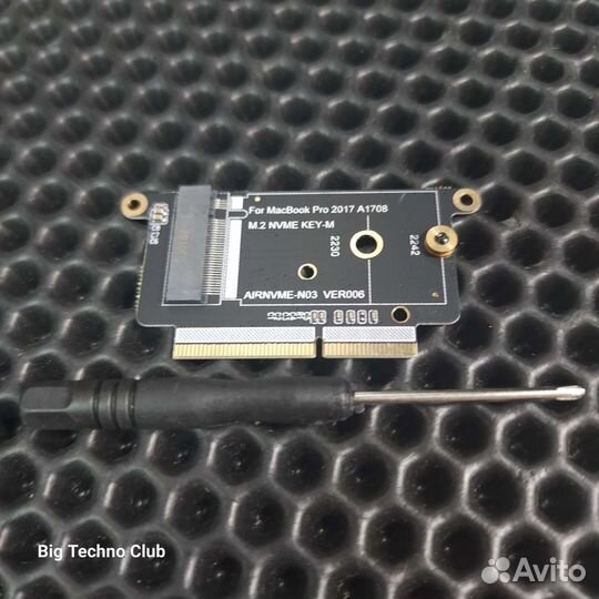 Переходник SSD A1708 pcie для Apple MacBook