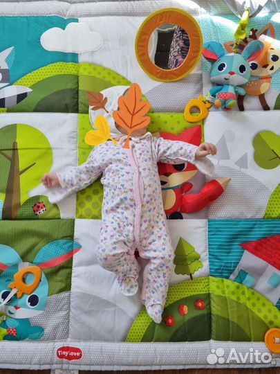 Детский развивающий игровой коврик tiny love