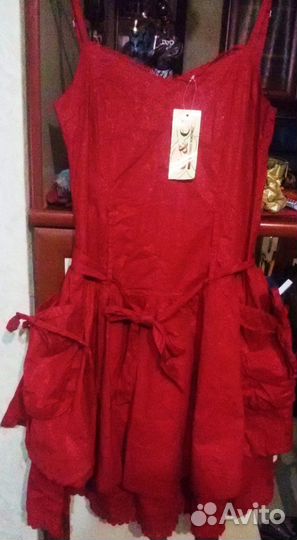Красный сарафан новый