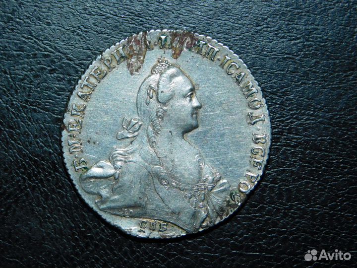 Рубль 1772 г. серебро 0.750 Оригинал