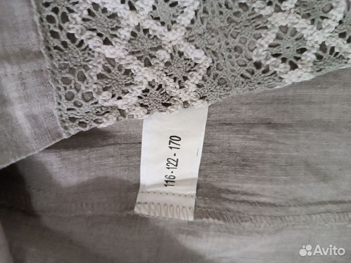 Платье льняное женское