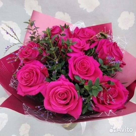 Цветы розы букет