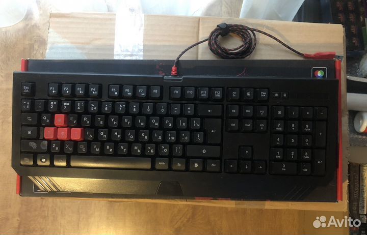 Игровая клавиатура bloody b120 neon