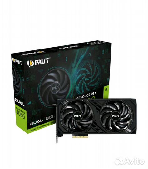 Видеокарта Palit nvidia GeForce RTX 4060 dual