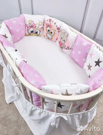 Бортики в кроватку новые