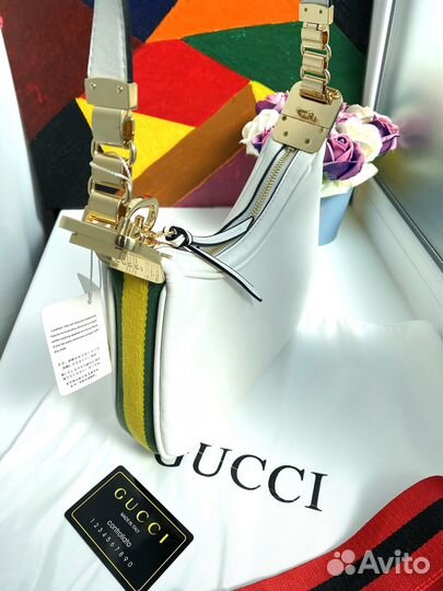 Сумка женская Gucci белая