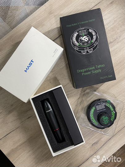 Машинка для татуажа и тату с блоком новая