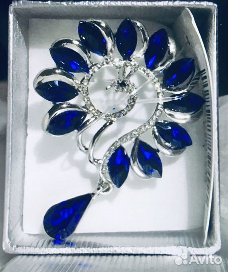 Брошь «Жар-птица» 5,5х4 Новая