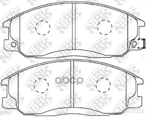 Колодки тормозные PN0103 NiBK