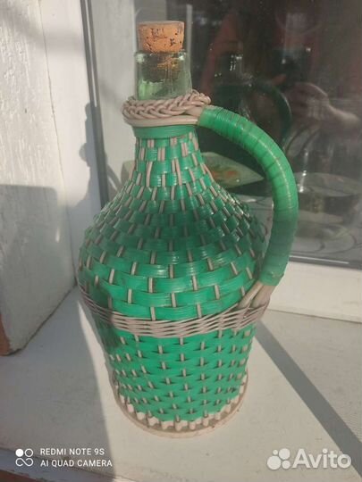 Кувшин для вина плетёный Чехия