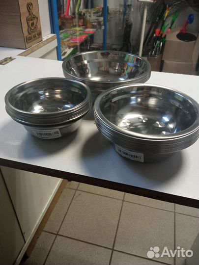 Тарелки нержавеющие металлические