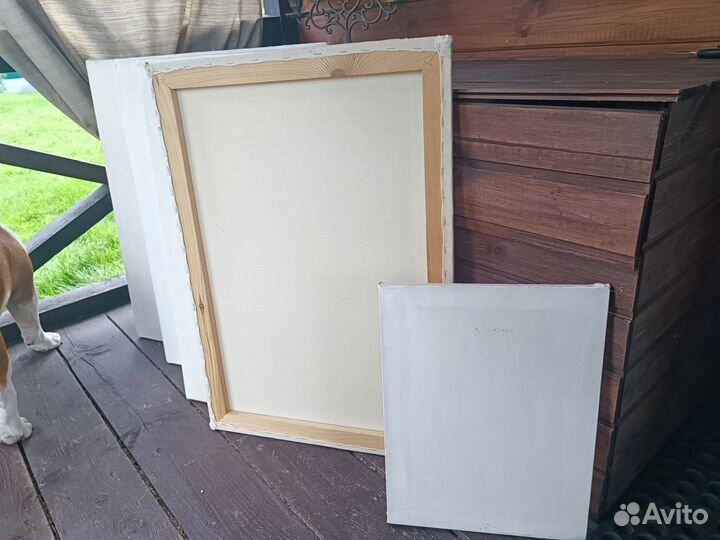 Холст грунтованный на раме, 6 шт