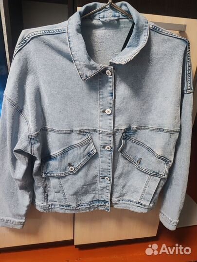 Джинсовая куртка женская 54 56 размер