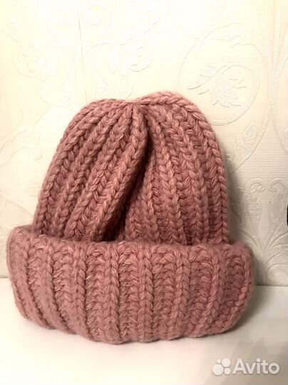 Шапка зимняя новая вязанная