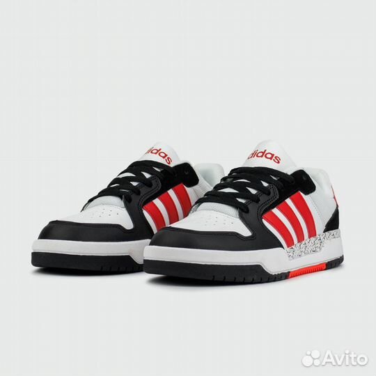 Кроссовки Adidas entrap Black White Red