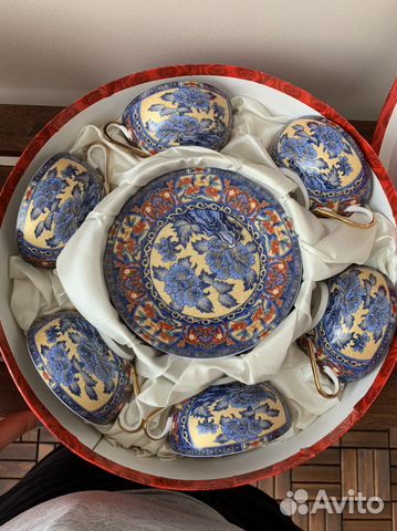 Чайный фарфоровый сервиз