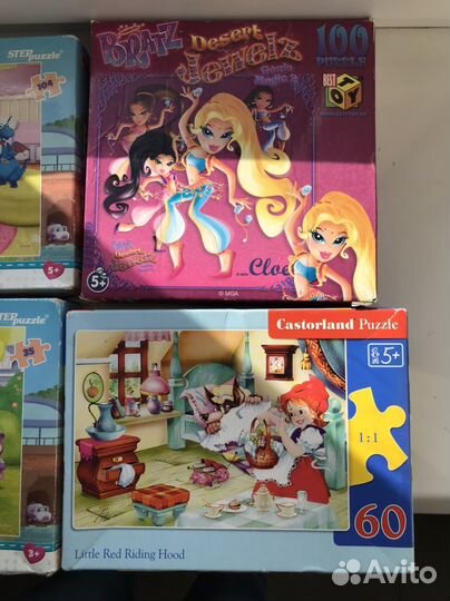Детские паззлы 4 набора цена за все