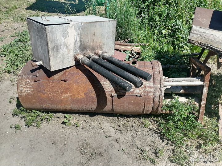 Печь для бани с баком