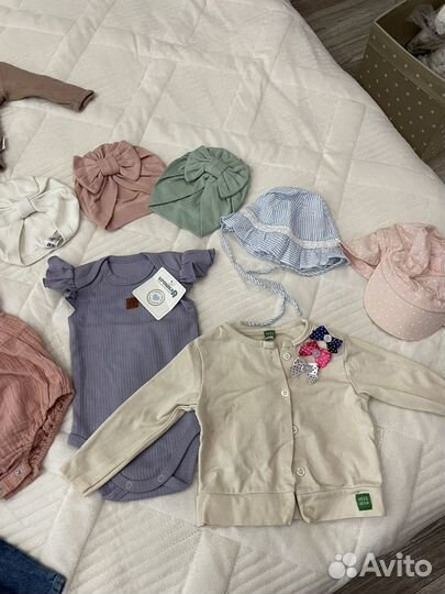 Вещи пакетом zara hm на девочку 74 80