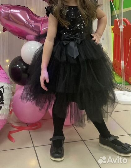 Платье черное для девочки