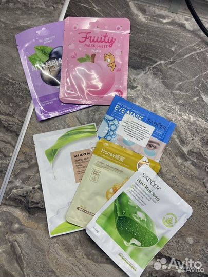 Тканевые маски для лица. Корея.6шт