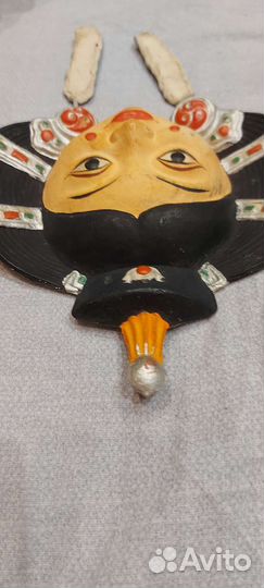 Винтажная Маска папье маше Монголия