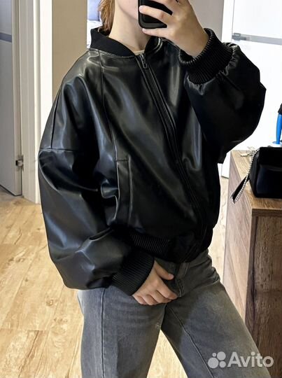Куртка кожаная женская 40-44