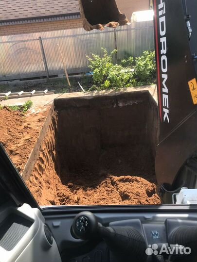 Услуги экскаватора погрузчика hidromek