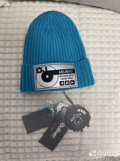 Новая шерстяная шапка для мальчика Gulliver-54 р