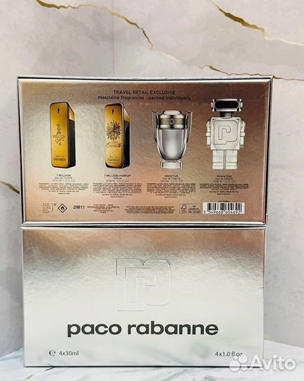 Набор мужского парфюма Paco Rabanne 4*30ml