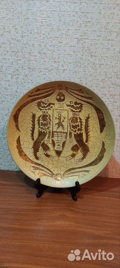 Тарелка декоративная керамика