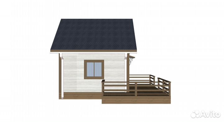 Домокомплект одноэтажного дома 40м2 из сип-панелей