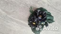 Брошь из кожи Handmade