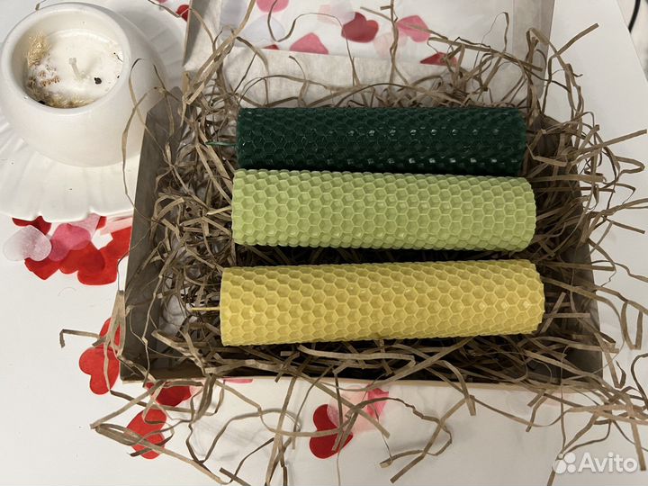 Свечи ручной работы из вощины