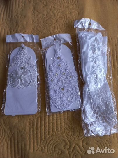 Перчатки свадебные