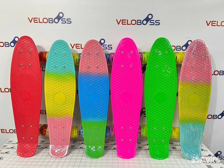 Пенни борд со светящимися колесами