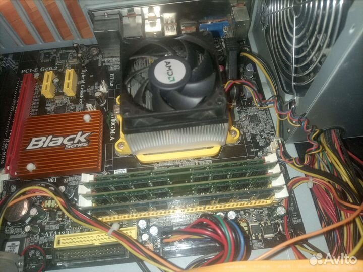 Системный блок AMD проц 3 ядра/7 озу/ vram 512мб