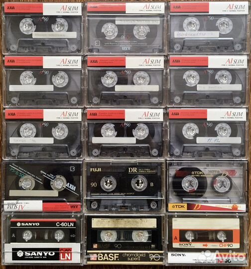 Аудиокассеты basf axia sony sanyo